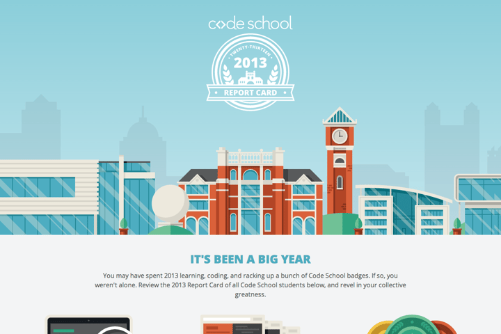 Code School’s 2013 Report Card